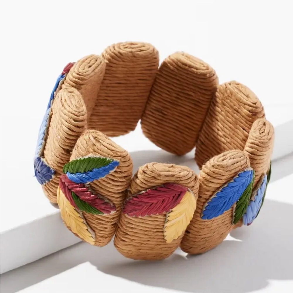Chico’s Twine Floral Stretch Bracelet